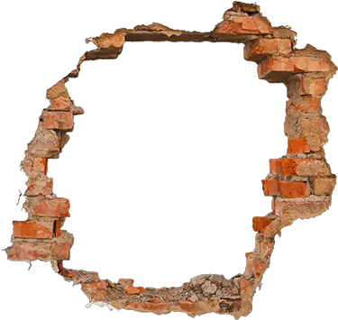 Download Brick Wall Hole Png Hoyo En La Pared Png Hole In Wall Png