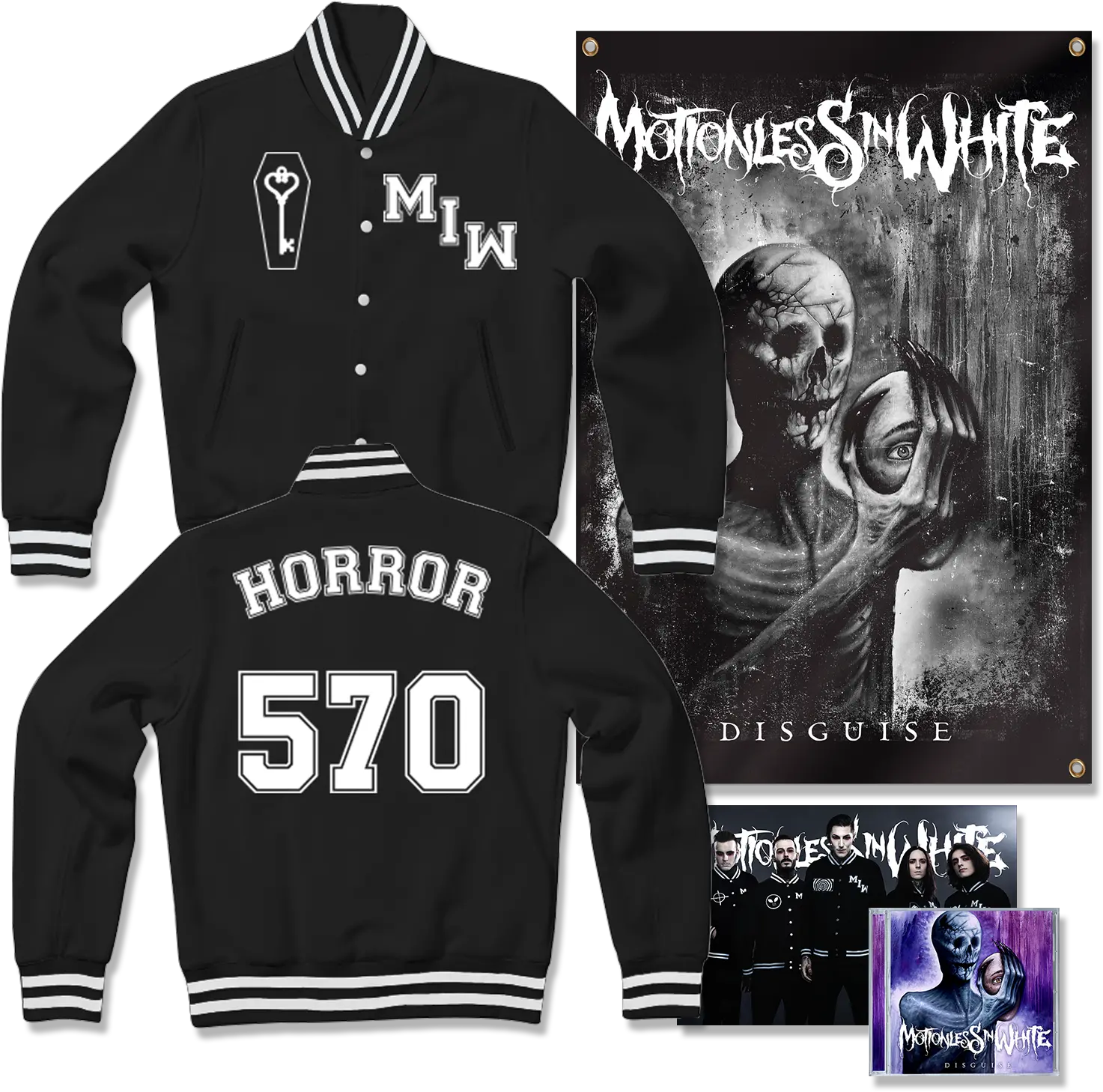 Motionless In White Motionless In White Disguise Jacket Png Motionless In White Logo