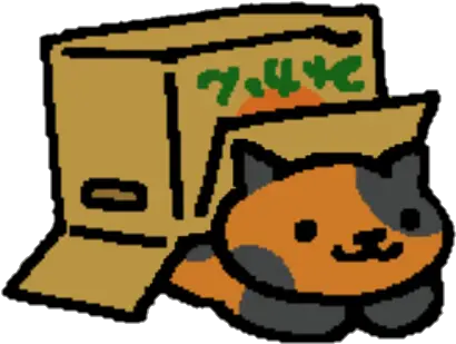 Hd Spud Neko Atsume Cat In Box Png Transparent Neko Atsume