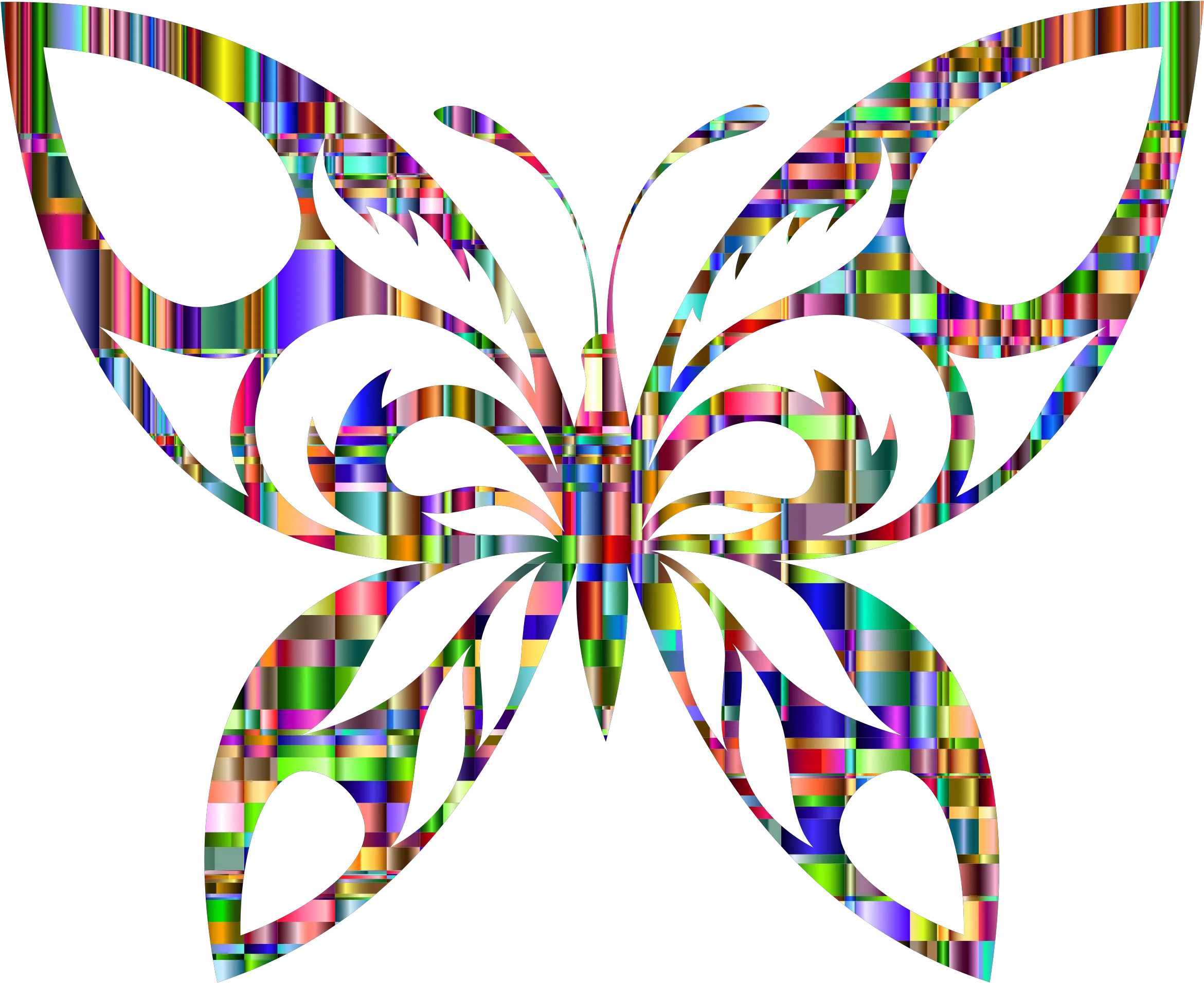 Butterfly Silhouette Clip Art Wings Clipart Png Download Tribal Silhouette Wings Clipart Png