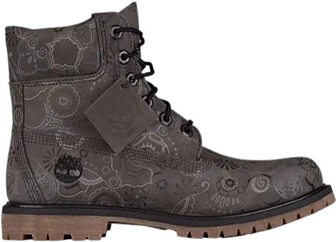 Download Timberland 6 Premium Wp Boot Henna Print Round Toe Png Boot Print Png