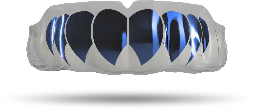 Chrome Midnight Blue Fangs Clear Horizontal Png Fangs Transparent