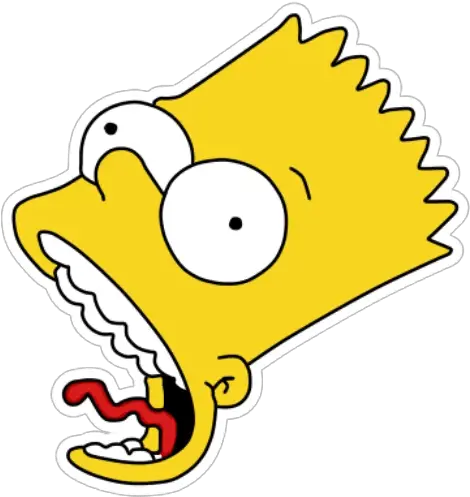 Bart Simpsonu201d Stickers Set For Telegram Bart Simpson Strangled Face Png Bart Simpson Png