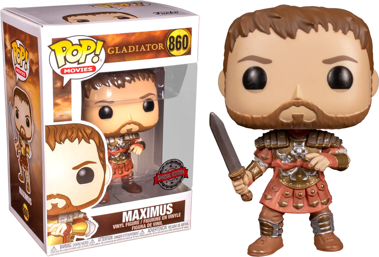 Gladiator Maximus With Armour Pop Vinyl Figure Funko Pop Gladiator Maximus Png Gladiator Png