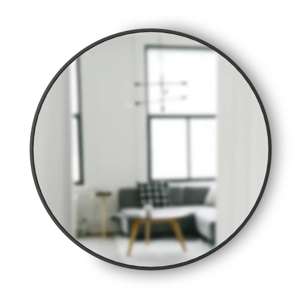 Hub Round Wall Mirror Large Umbra Hub Mirror Png Mirror Png