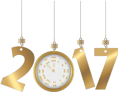 Clock Schrift 2017 Neujahr New Year Png 4110 Clip Art Gold Clock Png