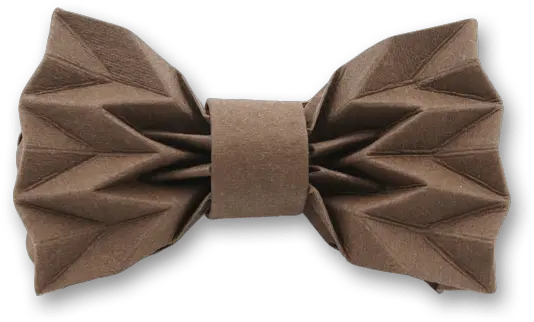 Download Origami In Coffee Brown Bow Tie Silk Full Size Brown Bow Transparent Png Bow Tie Transparent