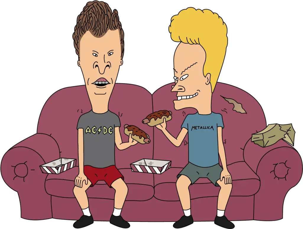 Beavis And Butthead Stickpng Beavis And Butthead Couch Sofa Transparent