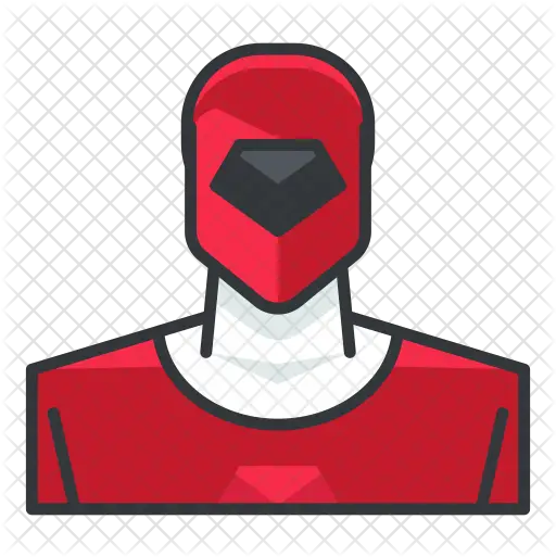 Power Ranger Icon Of Colored Outline Red Ranger Icon Png Red Power Ranger Png