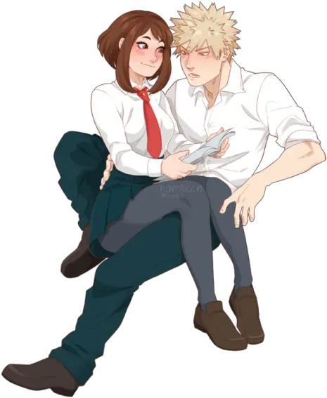 Pin By Dekuduck Uraraka X Bakugou Transparent Png Bakugou Transparent