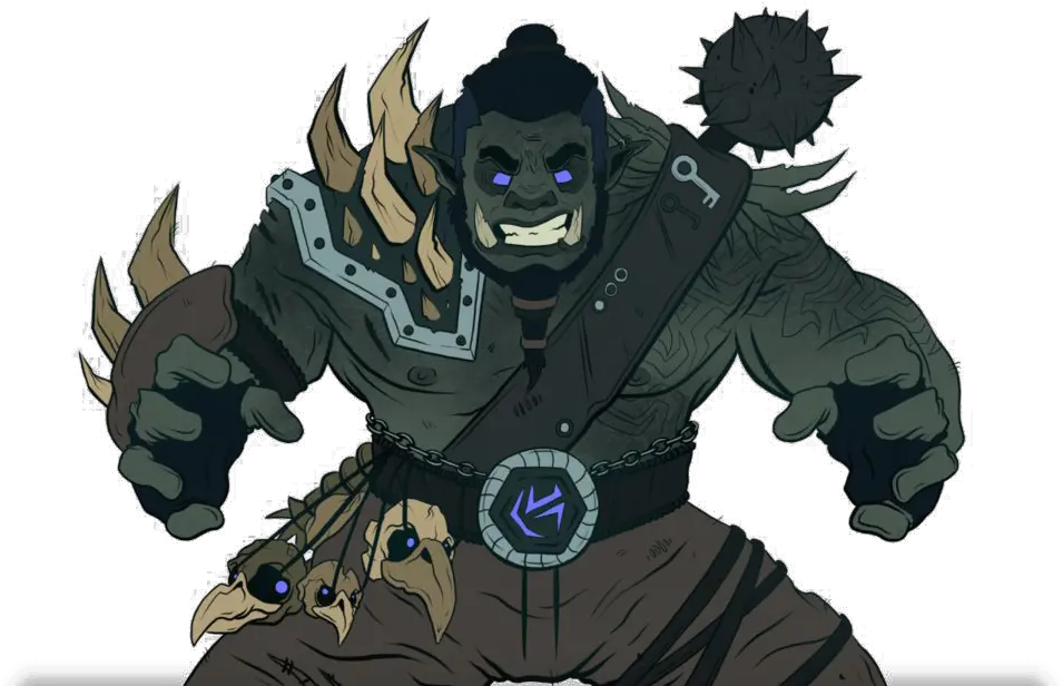 Png Image With Transparent Background Half Orc Barbarian Anime Orc Png