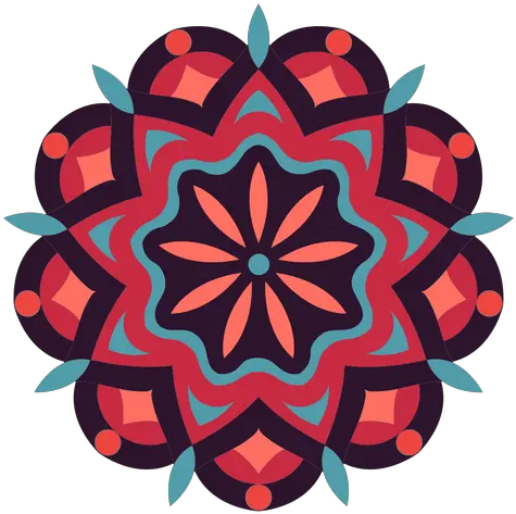 Holi Festival Mandala Symbol Transparent Png U0026 Svg Vector File Illustration Mandala Vector Png