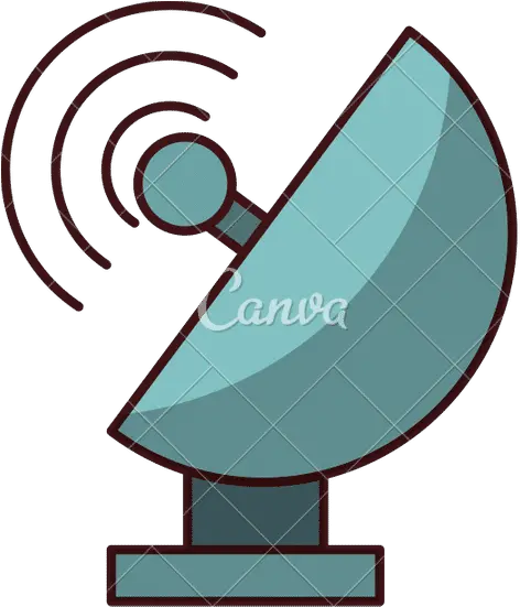 Antenna Satellite Icon Canva Telecommunications Engineering Png Dish Antenna Icon