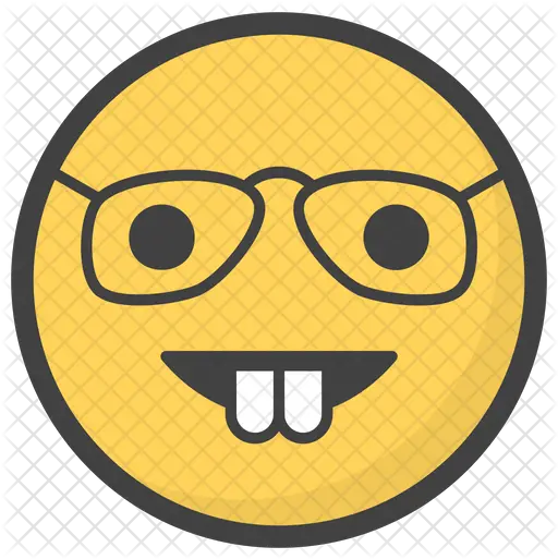 Nerd Emoji Icon Of Colored Nerd Emoji Png Nerd Emoji Png