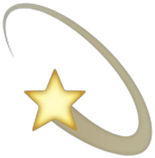 Shooting Star Emoji Png 7 Image Star Emoji Meaning Shooting Star Png