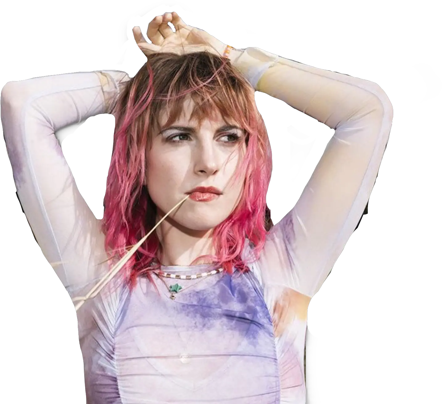 Freetoedit Paramore Hayleywilliams Pinkhair Messycutout Hayley Williams 2020 Png Hayley Williams Transparent