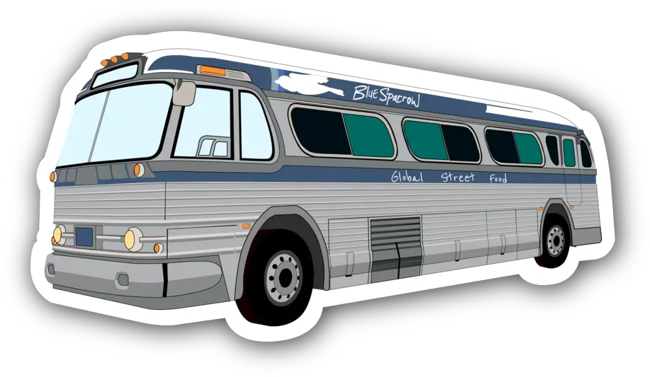 Food Bus U2014 Blue Sparrow Png Bus Image Drawing Bus Transparent