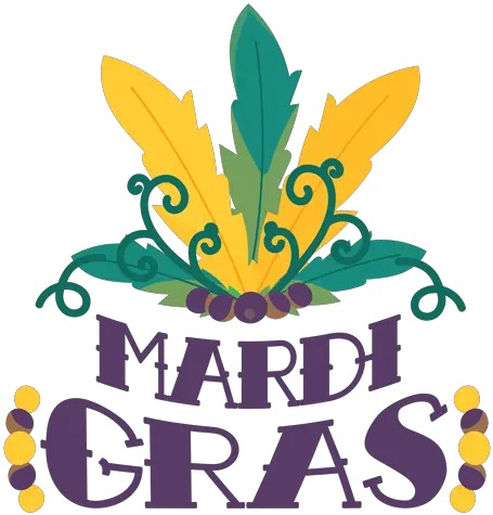 Mardi Gras Carnival Feathers Lettering Language Png Mardi Gras Transparent Background