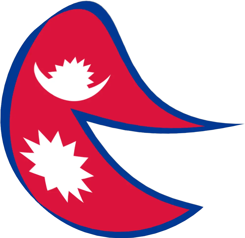 Flag Of Nepal But Its A Circle And It Logo Nepal Flag Png Nepal Flag Png