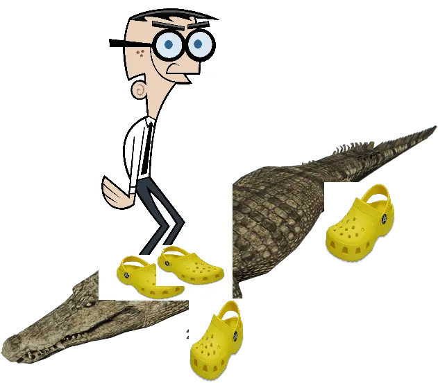 Crocker Wearing Crocs Mr Crocker Timmy Turner Png Crocs Png