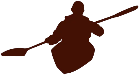 Kayak Wild River Transparent Png U0026 Svg Vector File Silhouette Of Person In Canoe Paddle Png