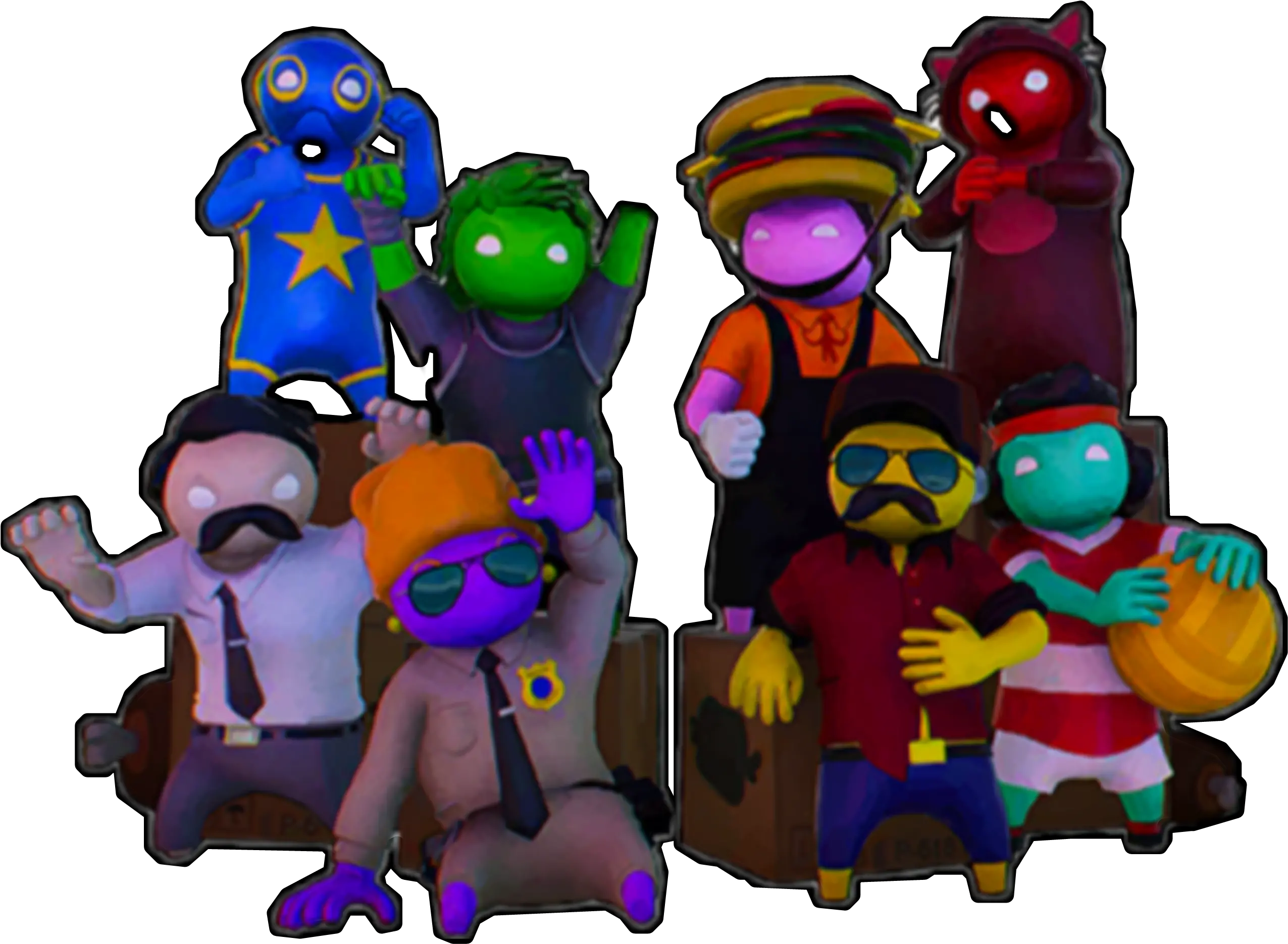 Gang Beasts Sticker Fictional Character Png Gang Beasts Png