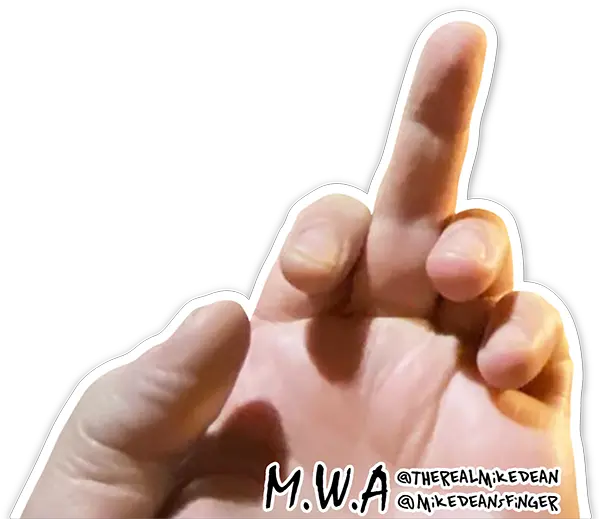 Mike Deanu2019s Finger X Mwa Official Store Sign Language Png Finger Png