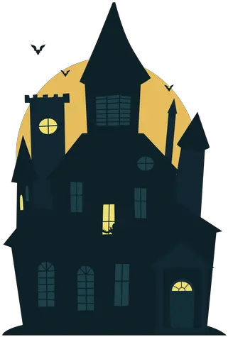 Scary Halloween Haunted House Transparent Png U0026 Svg Vector Casa Embrujada Png Haunted House Icon