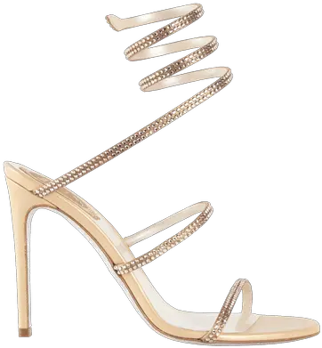 Clippy Gold Flat Sandals With Python Pattern Caovilla Store Png Icon