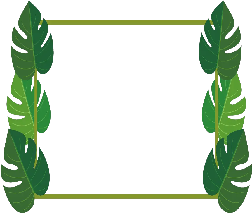 Mq Leaf Leaves Frame Frames Palm Border Clipart Leaf Frame Png Leaf Frame Png png