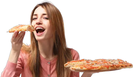 Download Eat Pizza Woman Eating Pizza Png Full Size Png Pizza Pizza Png Transparent