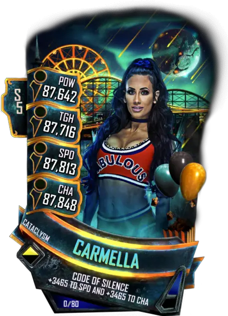 Carmella Wwe Supercard Season 2 Debut Wwe Supercard Wwe Supercard Cataclysm Logo Png Carmella Png