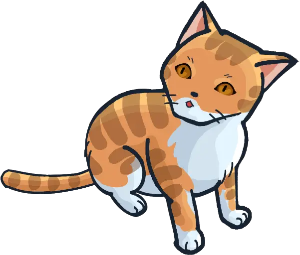 Free Online Flower Cat Orange Vector For Designsticker Domestic Cat Png Cat Vector Png