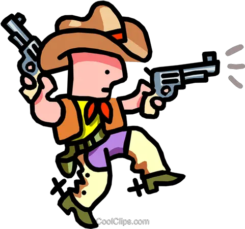 Cowboy Shooting Cartoon Royalty Free Vector Clip Art Tatu Saloranta Png Cartoon Gun Png