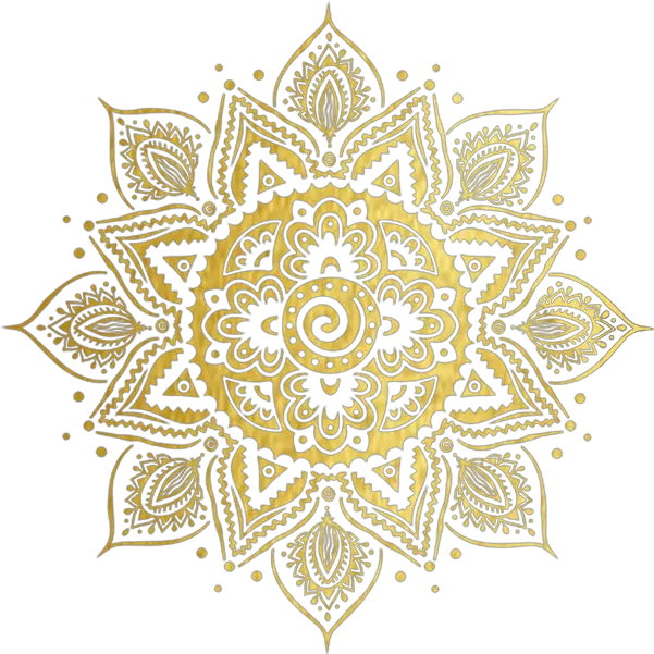 Pujo Lookbook 2018 Central Gold Mandala Design Png Mandala Transparent Background