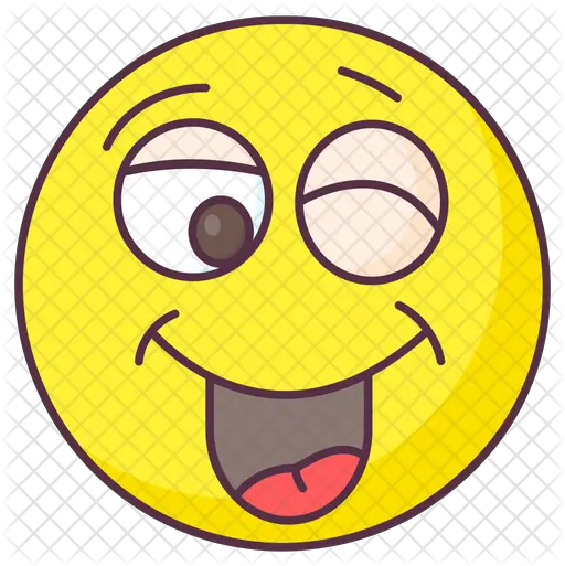 Cheeky Wink Emoji Icon Of Colored Louvre Png Wink Emoji Transparent