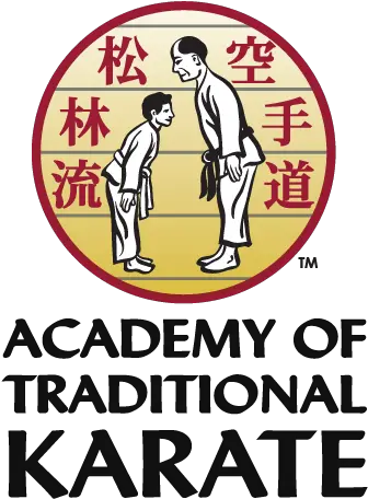 Atk Logo With Name Vertical Academy Of Traditional Karate Language Png Karate Logo