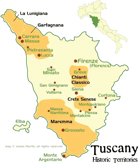 Tuscany Historic Territories Map Map Of Italy Tuscany Region Png Italy Png