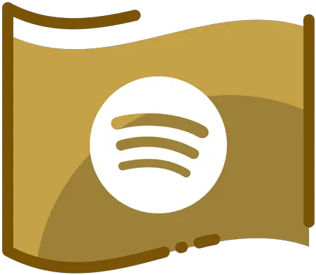 Spotify Logo Icon Of Colored Outline Style Available In Gold Whatsapp Icon Png Spotify Icon Png