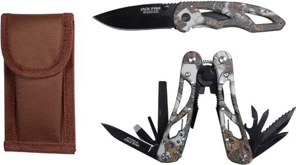 Camo Multi Tool U0026 Knife Set Jack Pyke Multi Tool Png Hand With Knife Png