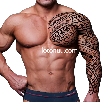 Samoan Body Tattoo 32png 420419 Pixels Samoan Tattoo Samoan Body Tattoo Chest Tattoo Png