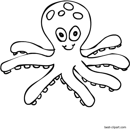 Transparent Octopus Clipart Black And White Octopus Clipart Black And White Png Octopus Transparent Background