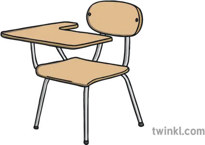 Modern School Desk And Chair 1950s Past Present Sorting Office Chair Png School Desk Png