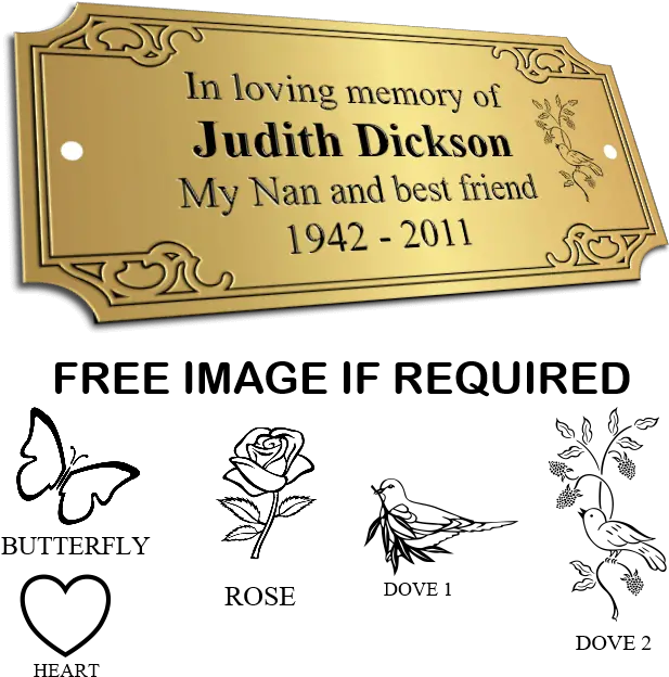 Bench Memorial Plaques Ornate Rose Coloring Pages Png Plaque Png