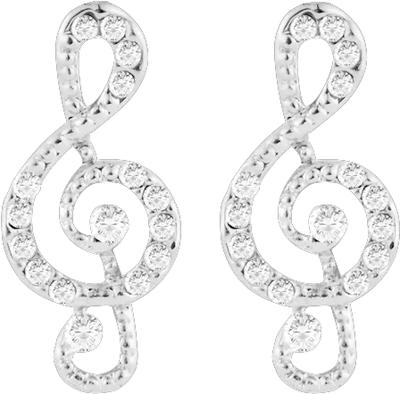 Treble Clef Earrings Earrings Png Treble Clef Transparent Background