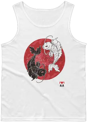 Japanese Koi Yin Yang Zen Symbol Tank Top U2013 Merchish Sleeveless Png Zen Icon