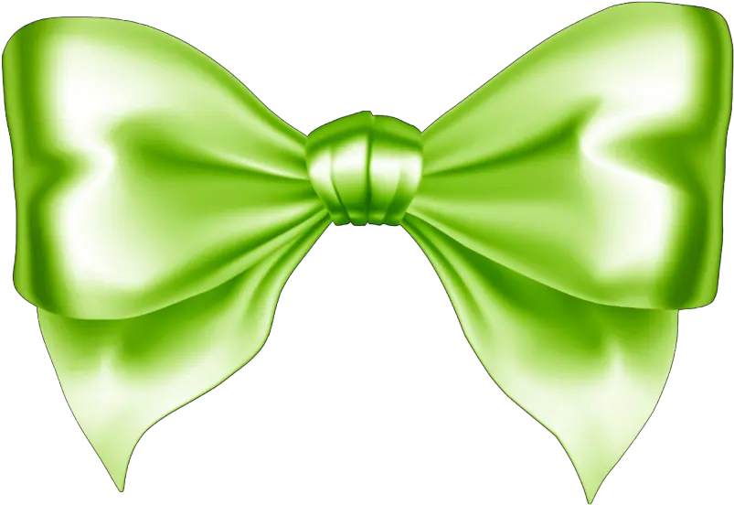 Download Hd Mq Green Bow Decorate Silver Ribbon Png Green Bow Png