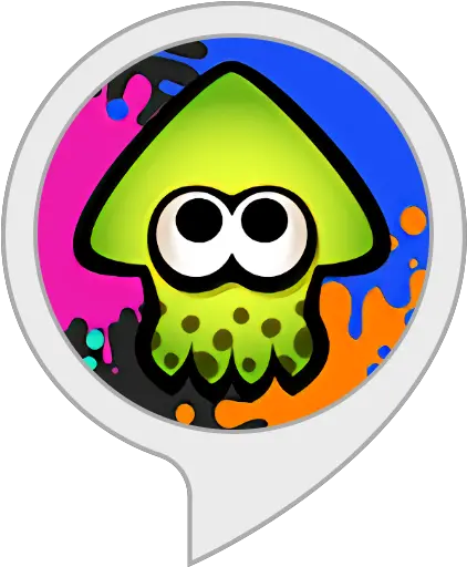 Amazoncom Splatter Alexa Skills Splatoon Squid Svg Png Happy Squid Icon