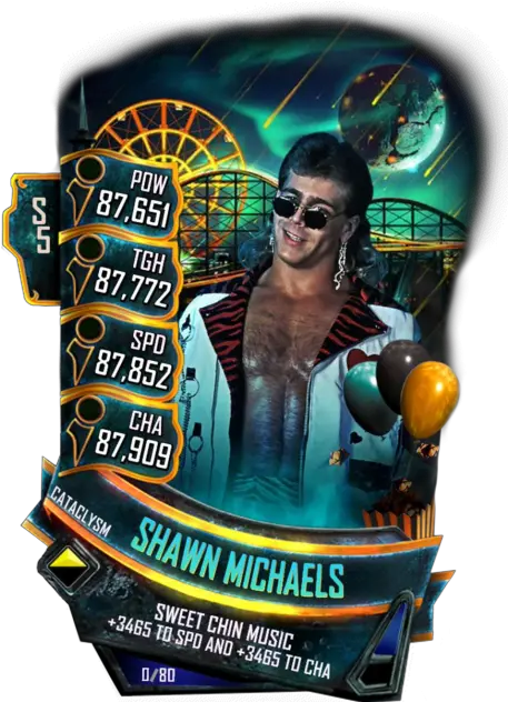 Shawn Michaels Adam Cole Wwe Supercard Png Shawn Michaels Png