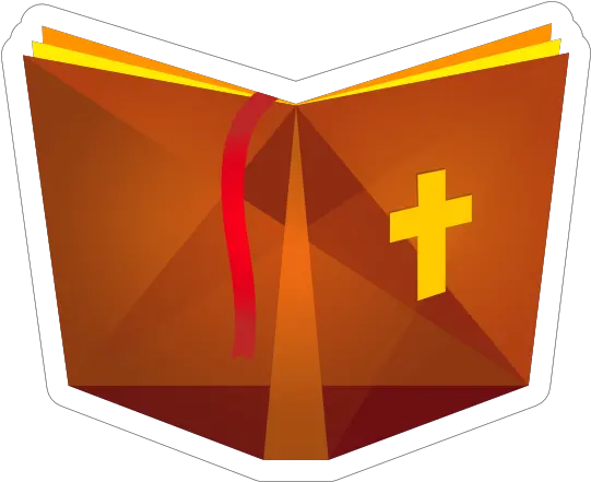 Bible With Cross Sticker Religion Png Bible Icon